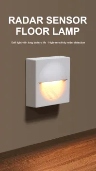 Square-shape Radar Sensor Floor Lights