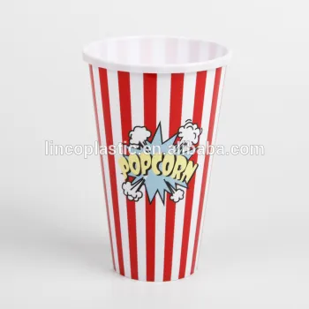 New design 1L Plastic Popcorn bucket/barrel/box
