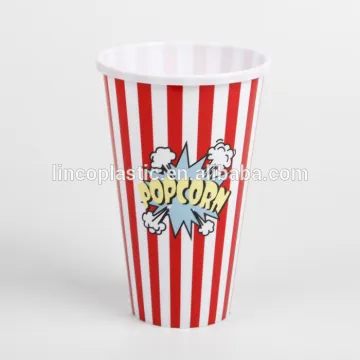 New design 1L Plastic Popcorn bucket/barrel/box