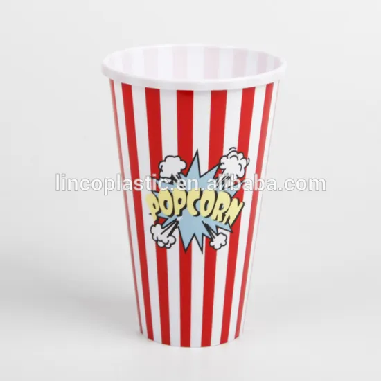 New design 1L Plastic Popcorn bucket/barrel/box