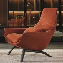 Orange Fashion Lounge Chair for Bedroom