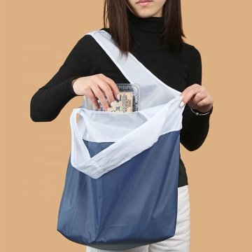 QG-RP01 Waterproof Recycled PET Fabric Foldable Shopping Bag