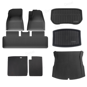 3D TPE Trunk Foot Floor Mat for Tesla Model 3 - Vacuum-Molded Protector Carpet Mats