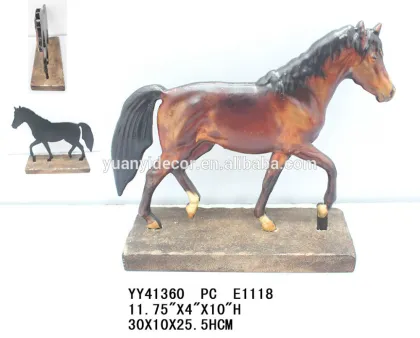 decorative horse wood crafts for home decor