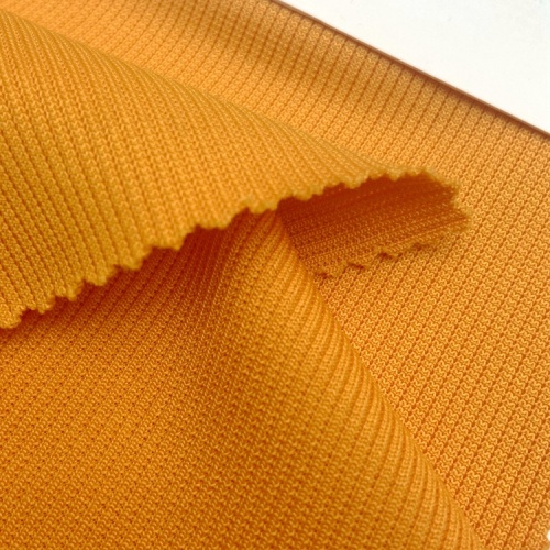 Polyester Stretch Knit DTY 2*2 Rib Fabric