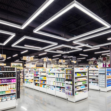Modern Square Acrylic Black Pendant Light Ceiling Lamp LED Chandelier