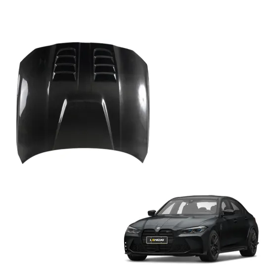 Langyu G8X Dry Carbon Fiber Front Bonnet for BMW M3/M4 G80/G82/G83 - G-Power Style Upgrade