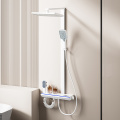 Matte White LED shower Set with Digital Screen