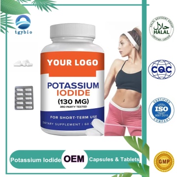 Capsules de supplément thyroïde personnalisées OEM capsules d&#39;iodure de potassium