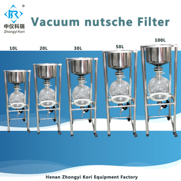 Stainless steel nutsch filter 100l