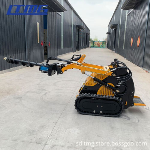 200kg 300kg Mini Skid Steer Loader with 4 in 1 Bucket and Digger Attachment - LTMG Remote Control