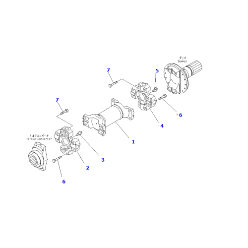 WA600-6 426-20-31121 DRIVE SHAFT ASS'Y