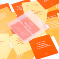 Personalized Spiritual Positive Shower Cards with Wood Stand