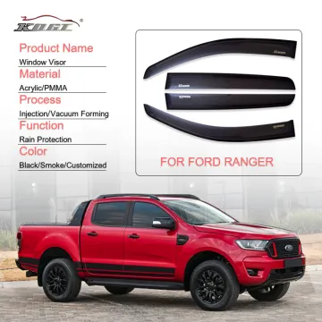 Acrylic Wind Deflector Rain Window Visor for Ford Ranger 2016