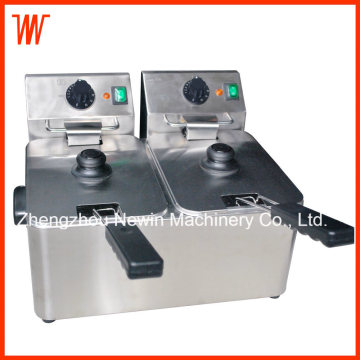 4+4L Double-Cylinder Deep Fryer Electric