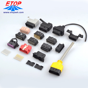 16 Pin Molded OBD Connectors for Automative