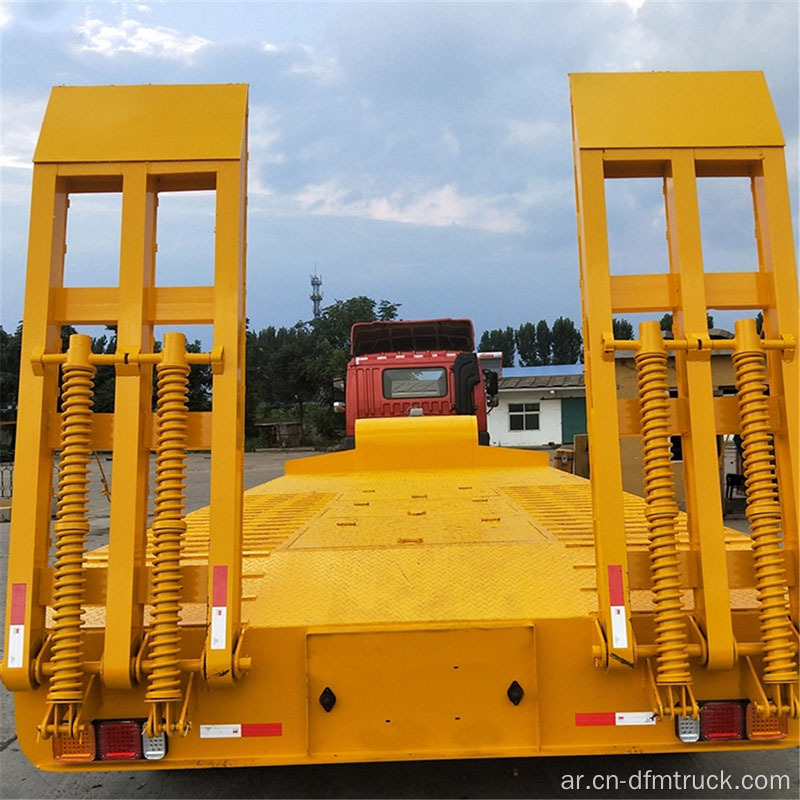 3 Axle Gooseneck Lowbed نصف شاحنة مقطورة