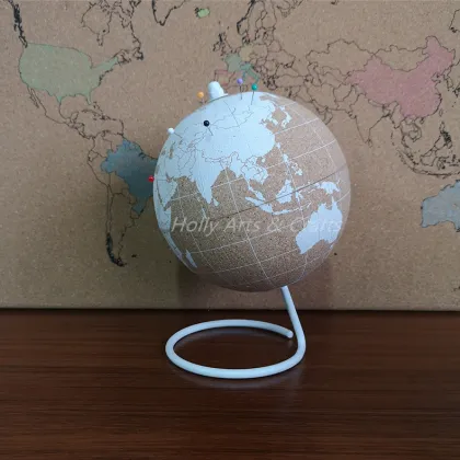 Decor Mini Cork Board Globe with World Map