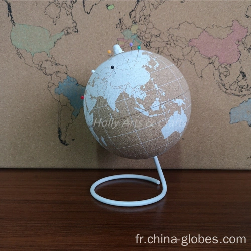 Chine Décor mini globe en liège avec carte du monde Fabricants