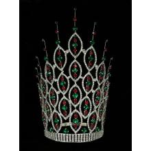 12 pulgadas Rhinestone concurso Miss World Crown