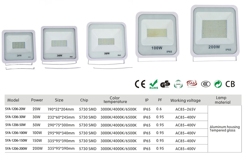 Constant Current Controlled LED Flood Lights