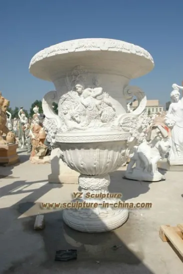 Carving Stone Flower planter