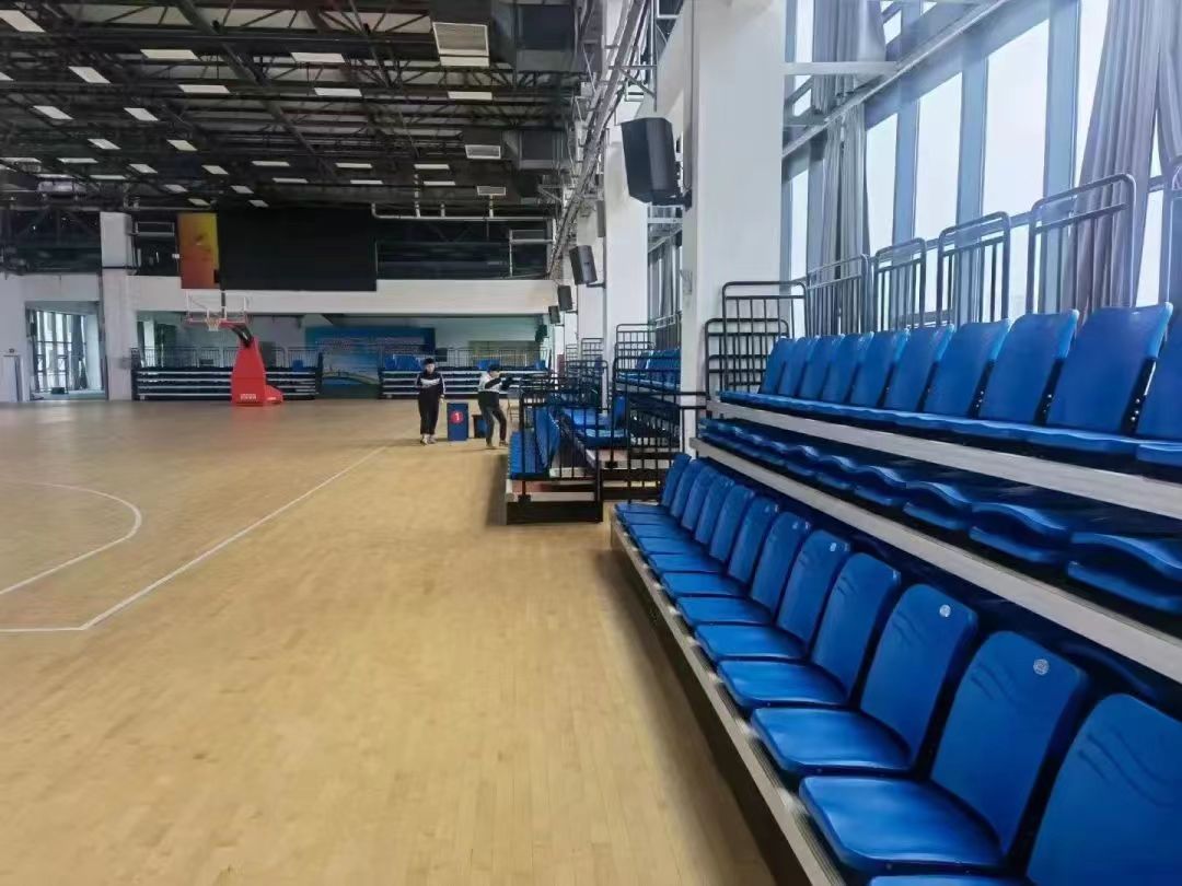 Auto folded seats retractable bleacher grandstand