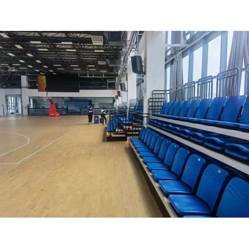 Auto folded seats retractable bleacher grandstand
