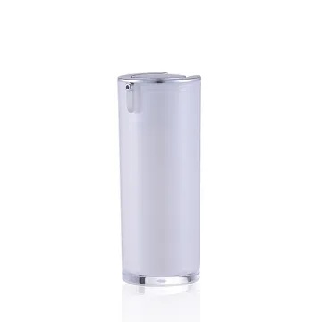 plastic double wall vacuum pump oil cream bottle