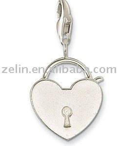 beautiful heart 925 silver body jewelry,pendant jewelry