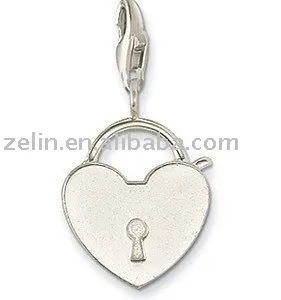 beautiful heart 925 silver body jewelry,pendant jewelry