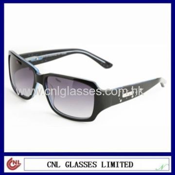 2014 Newest Designer Metal Decoration Acetate Sunglasses 