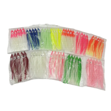 High Quality Luminous Octopus Squid Skirts Soft Fishing Lures - 5pcs/bag