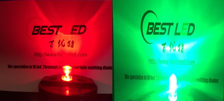 red and green flashing led