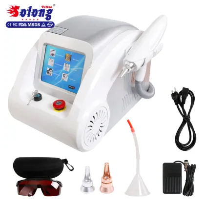 Solong Tattoo 7" inch color-touch Screen Alli Baba Com 800W Laser Beauty Machine remove machine