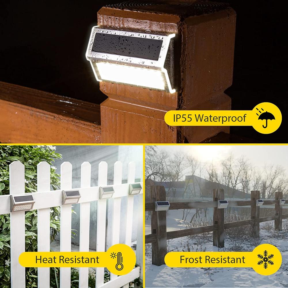 30 Led Solar Fence Light