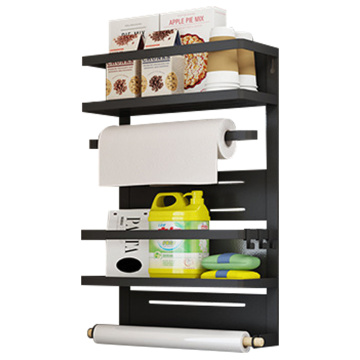 Household Fridge Magnetic Shelf Space Saving Kitchen Organizer Rack