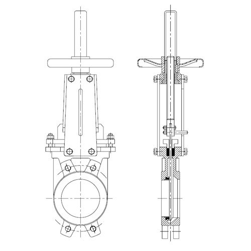 Cuchillo puerta válvula asiento reemplazable