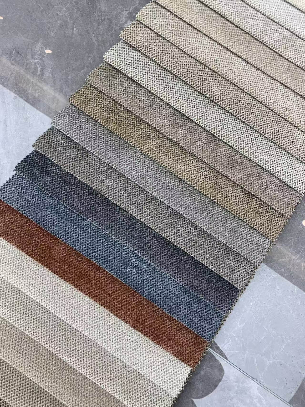 Performance Textured Chenille Fabric for Sofas and Chairs