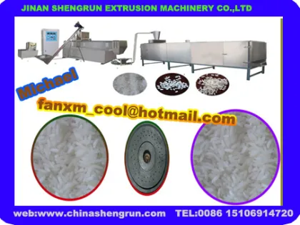 nutritional rice making extruders