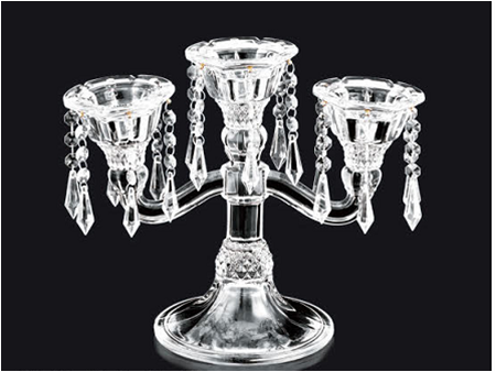 Transparenta kristall glas godis hållare