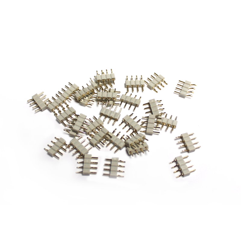 Reflow soldering pin connectors