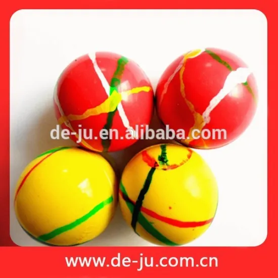 Strip Colorful Childhood Ball Toys Outdoor Toys Rubber Bouncy Balls