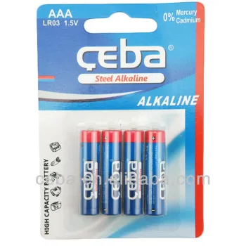 Alkaline 1.5V AA LR6 AM3 Dry battery with shrink/blister packaging
