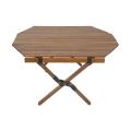 Tables de rouleau d'oeufs polygonales pour le camping Couleur de noix