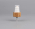 Bomba de loción de crema de plástico de bambú de 24 mm de 28 mm