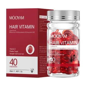 Vitamin Moisturizing Repair Hair Growth Serum with Moroccan Macadamia Avocado Oil Capsules