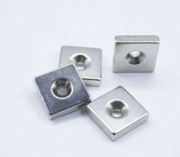 All Grade Square Neodym Magnet with Screw Hole