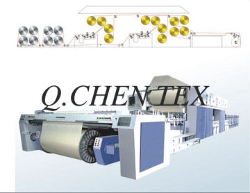 Textile Weaving Machine , Sizing Machine With Four Squeezing