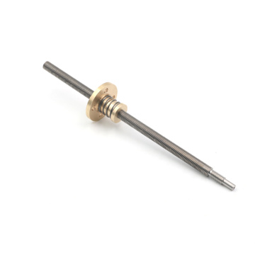 Brass nut with flange Trapezoidal Thread Lead Screw